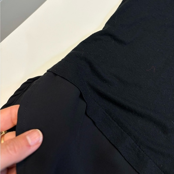 Dynamite vneck black soft sleeveless tank w silky layer top women's size Small - Picture 3 of 10